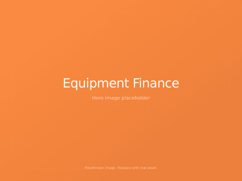 Equipment finance